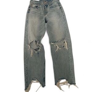 Ariat Women's Light Blue Distressed Boyfriend Jeans